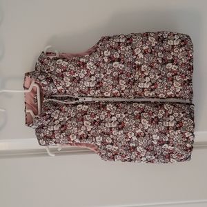 Toddler Floral Puffer Vest
